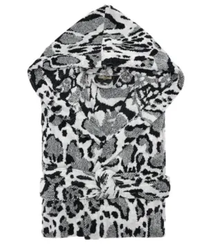Accappatoio Roberto Cavalli Linx Cappuccio L/XL Spugna di Cotone
