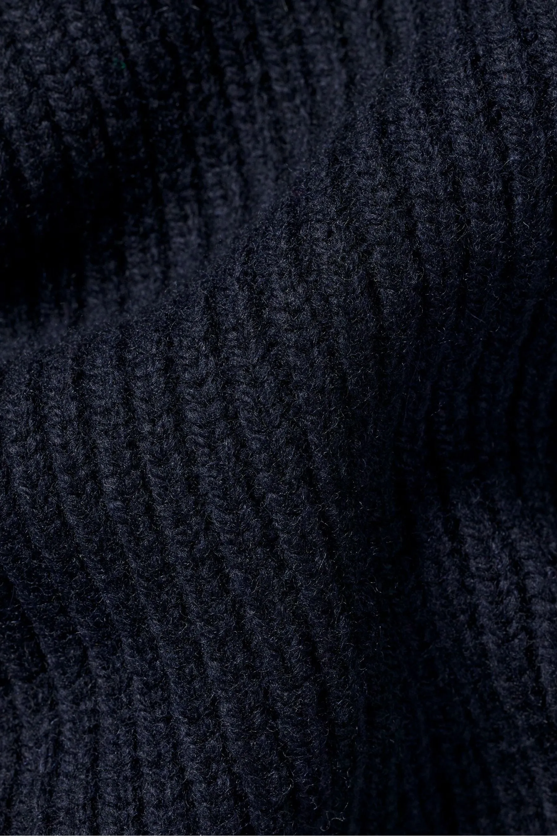 Cardigan Charles Tyrwhitt spesso a coste con zip Collo a imbuto    