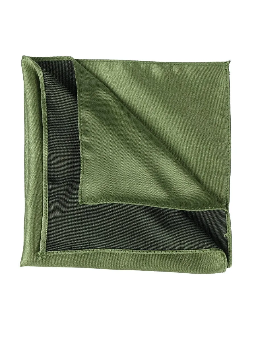Fazzoletto da taschino AMANTEA in seta raso Verde 