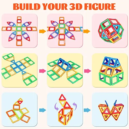 KALOISYHE Costruzioni Magnetiche per Giochi Bambini 3 4 5 6 anni STEMS Creatività giochi Educativi Regalo di Compleanno di Natal