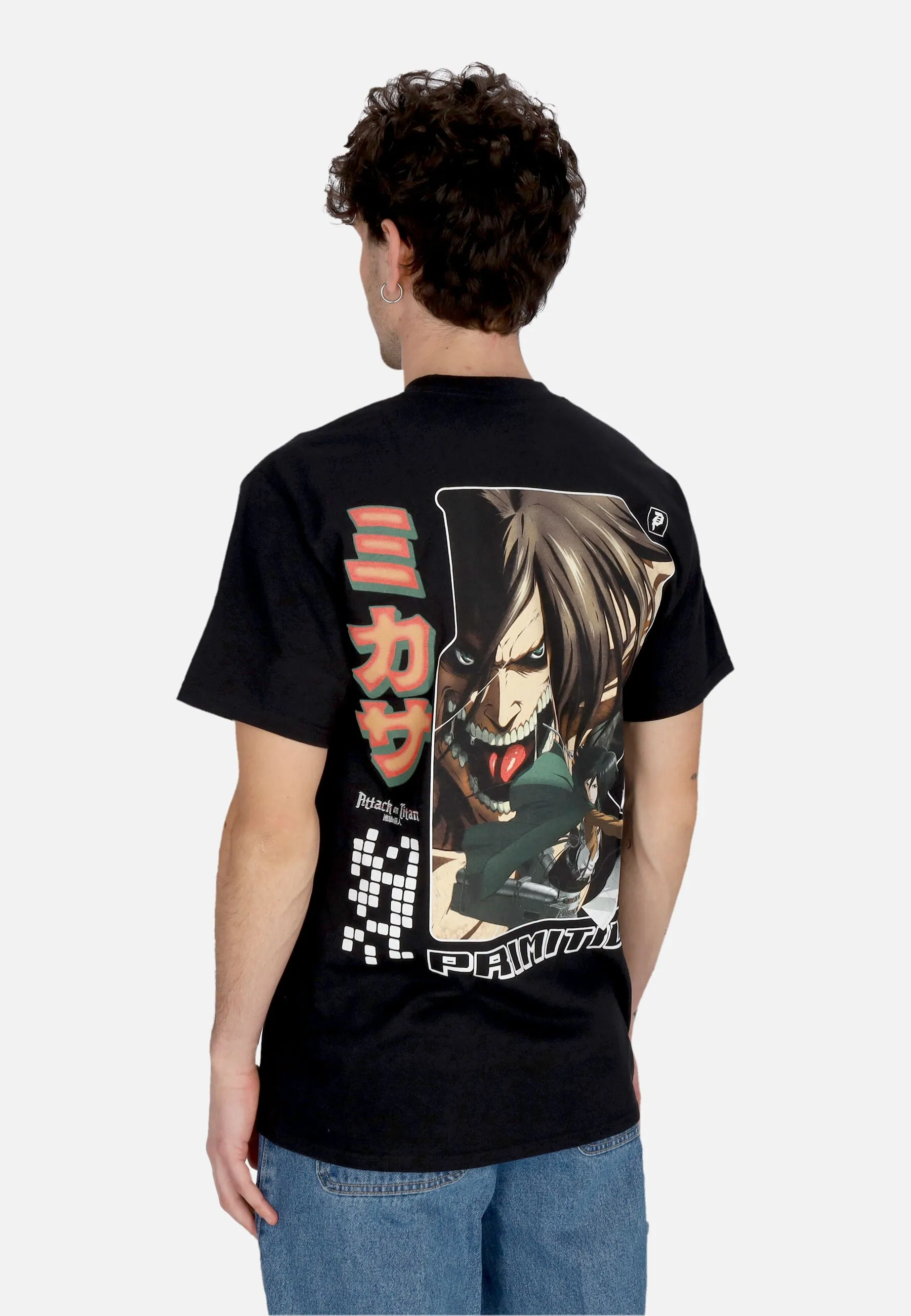 Maglietta Uomo Mikasa Tee X Attack On Titan Black