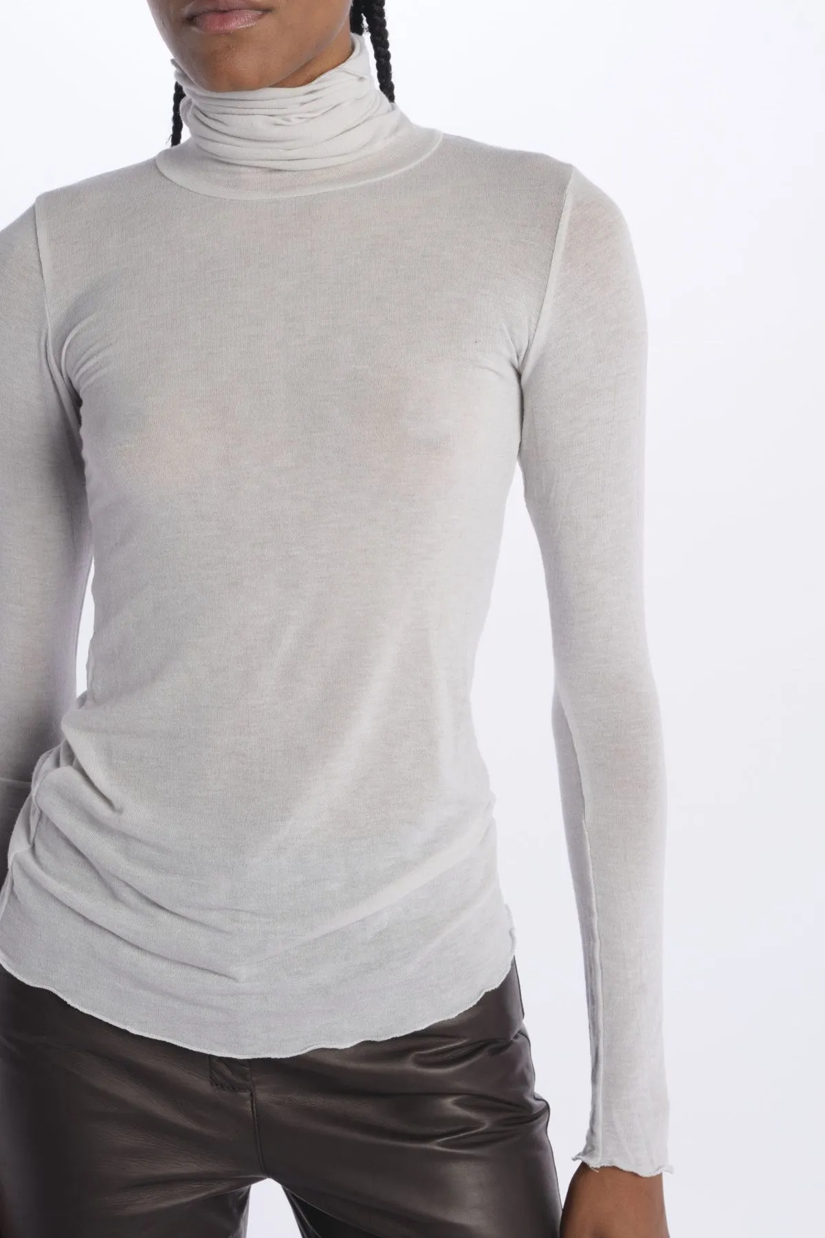 milaura knit Dolcevita jersey unita    