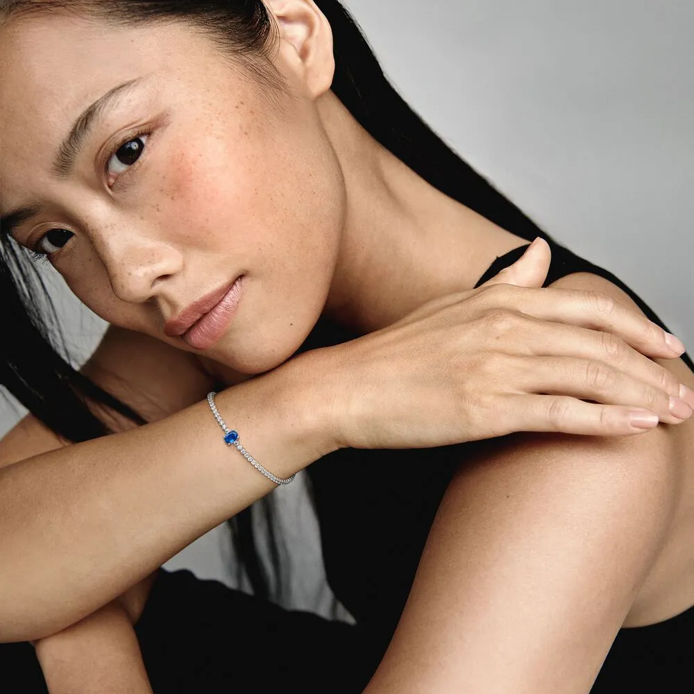 Pandora Bracciale Tennis con Pietra Blu
