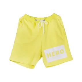 Pantalone Corto Tuta Uomo Hero Logo Yellow