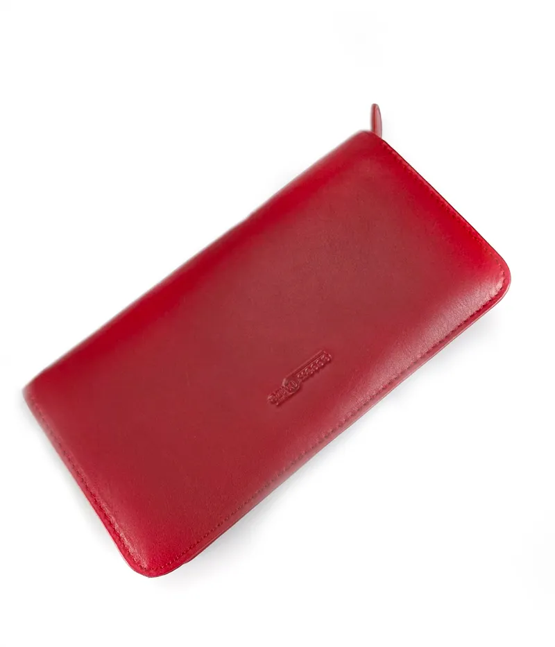 Portafoglio Donna in Pelle Rossa
