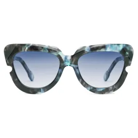 Portrait Eyewear - The Muse Tartaruga Blu - Occhiali da Sole - Realizzati a Mano in Italia - Exclusive Luxury