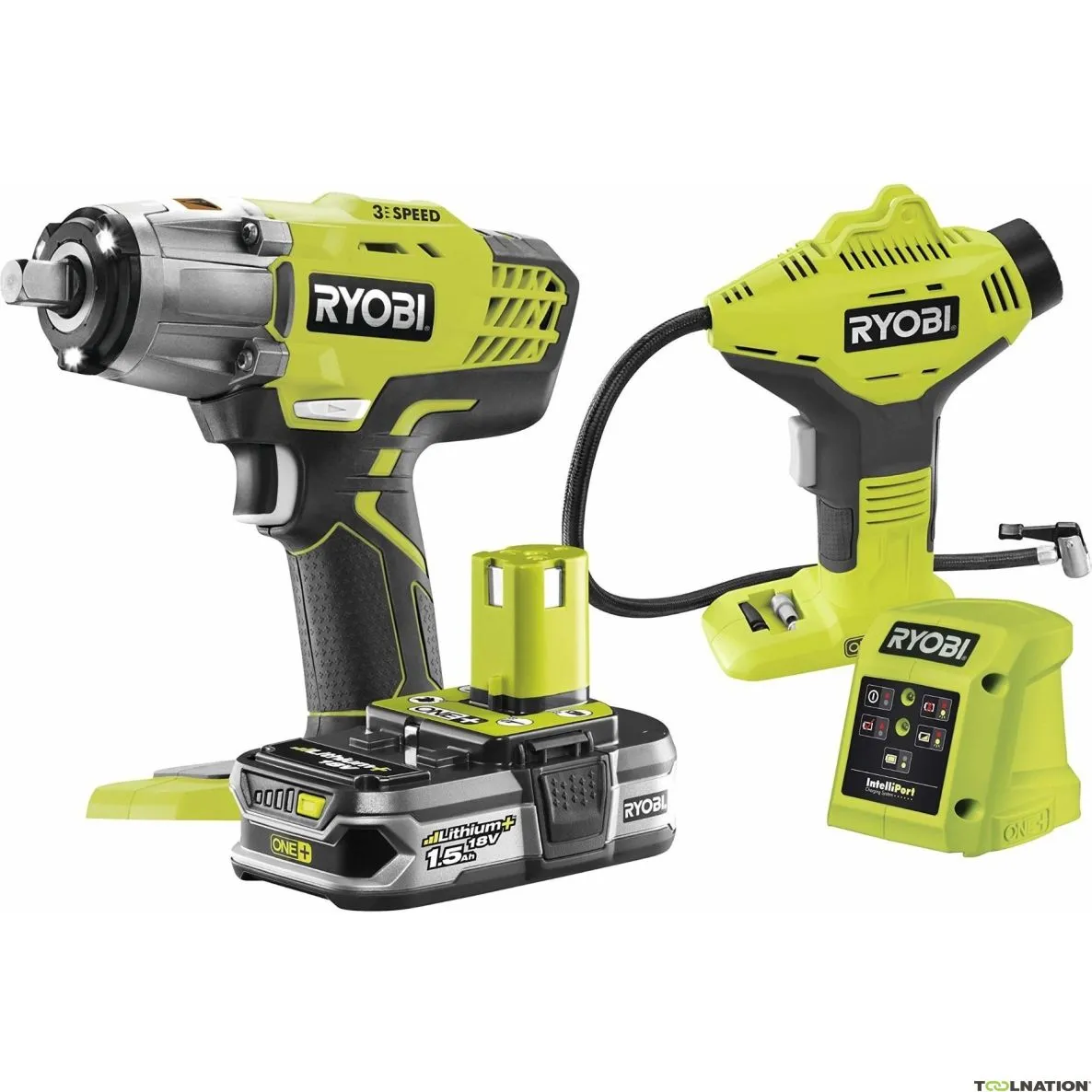 Ryobi 5133004769 R18IWPI-115G Set combinato 18 volt 1,5 Ah Li-ion