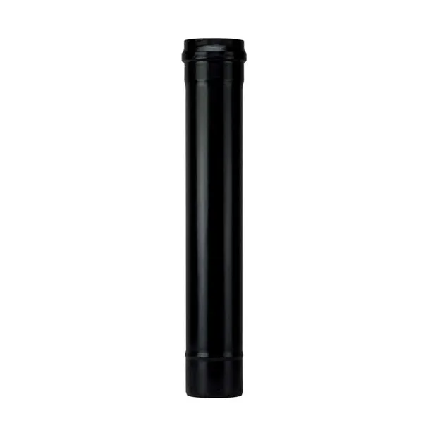 SAVE TUBO PER STUFE PELLETS PORCELLANATO NERO OPACO D.CM10X 50