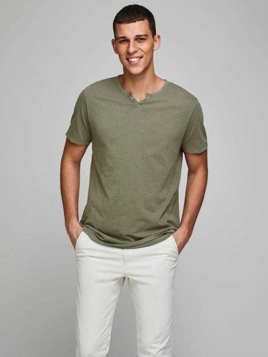 T-SHIRT Uomo JACK&JONES 12164972 SPLIT DUSKY GREEN