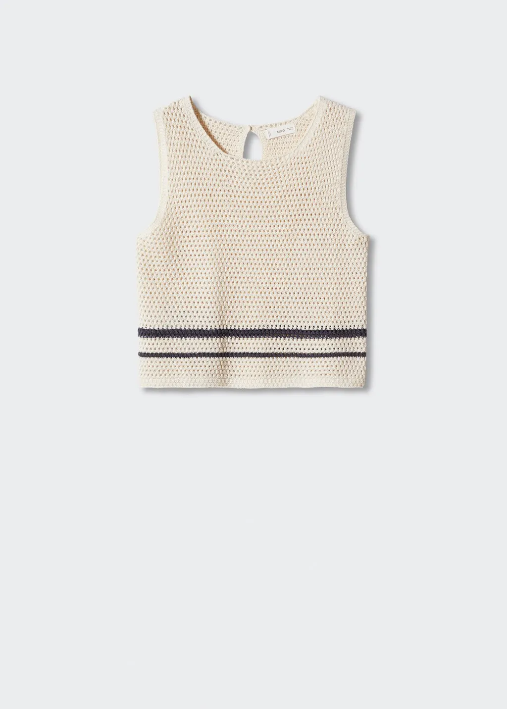 Top maglia traforato