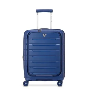 Trolley Cabina RONCATO B-Flying Blu Con Tasca Porta Pc